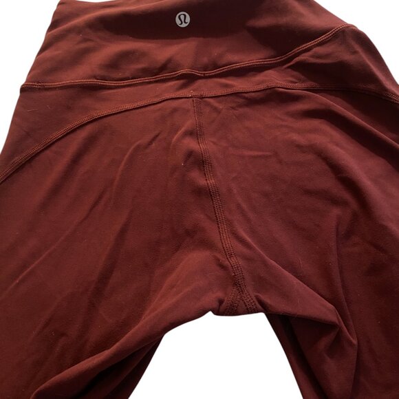 Lululemon Groove Super-High-Rise Flare Pant Nulu Size 2 🍷 Red Merlot - Picture 12 of 13